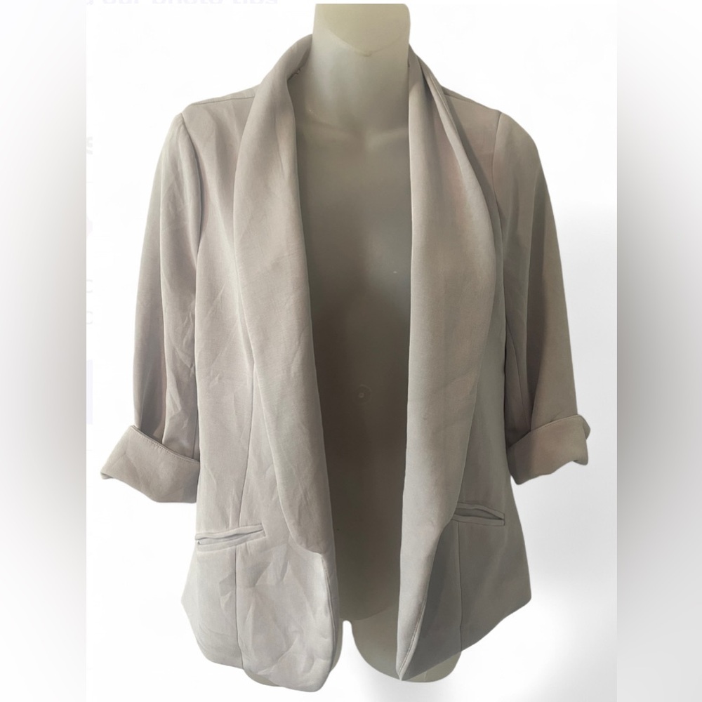 Skies Are Blue Light Tan Blazer